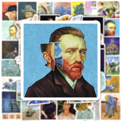 10/30/50PCS World Artist Work Van Gogh, Khalo, and More Aesthetic Sticker Packs (ONLINE ORDER ONLY)