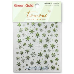 Bronzing Jelly Laser Snowflake Christmas Hot 5D Soft Embossed Relief Self Adhesive Nail Art Decoration Sticker 3D Manicure Decal (ONLINE ORDER ONLY)