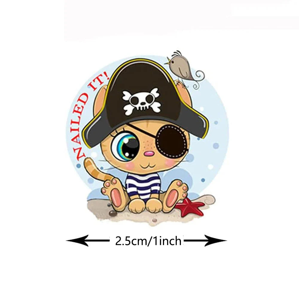 100-500PCS Cartoon Reward Sticker 8 Style Pattern Toys Label School Teacher Reward Stickers Animals Cartoon Scrapbook Decoration (Online Order Only)