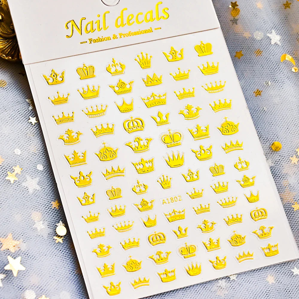 1PC Heart Love Design 3D Nail Art Sticker English Letter Self-Adhesive Slider Valentine's Day DIY Manicure Tips Accessories Tool (ONLINE ORDER ONLY)