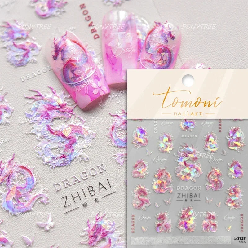 White Pink Baby Child Angel Wing Heart Bowknot Leaves Key Star Cupid's Arrow Archery Adhesive Nail Art Stickers Manicure Decals (ONLINE ORDER ONLY)