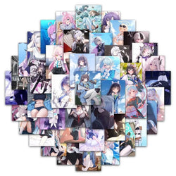 62pcs Cartoon Stickers for Laptop, Phone, Suitcase, Water Bottle, Refrigerator, Stationery (Online Order Only)