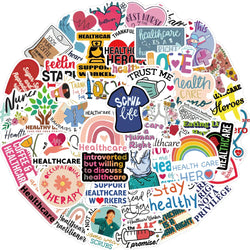 52pcs Cute Cartoon Vinyl Stickers Pack for Laptop, Phone, Luggage, Guitar, Diary - Waterproof Decals (Online Order Only)