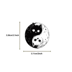 10/30/50PCS Cartoon Black Star Cat PVC Sticky Sticker Aesthetic DIY Stationery Decoration Scrapbooking School Supplies for Kids (ONLINE ORDER ONLY)