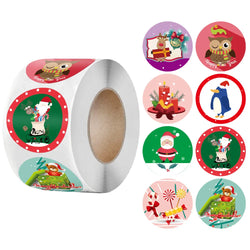 100-500Pcs New Merry Christmas Stickers Gift Packaging Seal Labels for New year decor, Greeting cards, Candy bags Stickers (ONLINE ORDER ONLY)