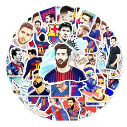 50Pcs Soccer Star Tribute Football Graffiti Stickers DIY Luggage Guitar Laptop Waterproof PVC Classic Toy Sticker Decals (ONLINE ORDER ONLY)