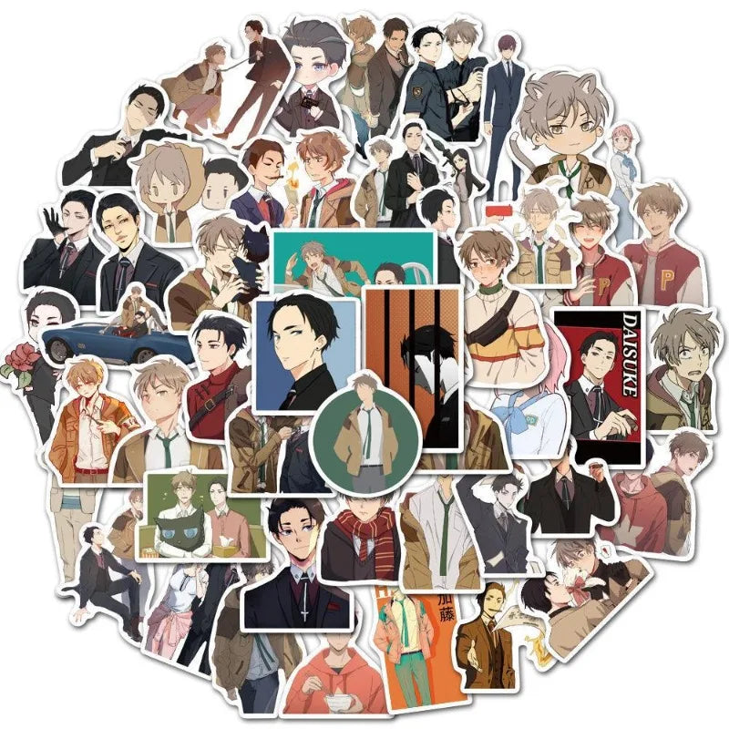 50pcs Millionaire Detective Anime Stickers for Luggage, Water Bottles, Phones, Laptops, Scooters, Refrigerators (ONLINE ORDER ONLY)