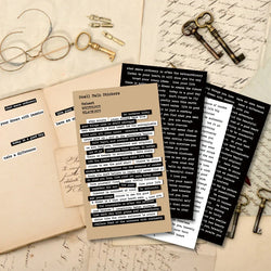 Quote Stickers for Journaling, Small Talk, DIY Art Journal, Collage, Aesthetic Notebook (Online Order Only)