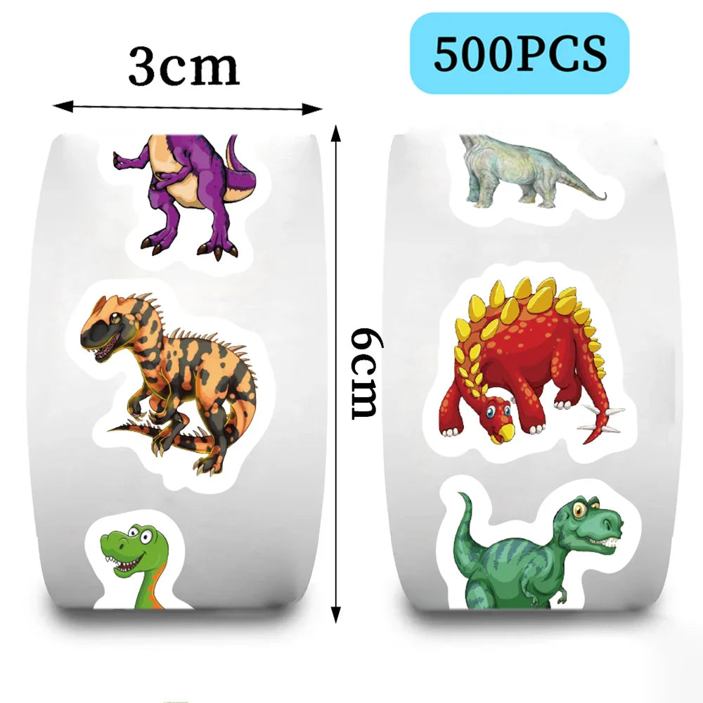 500pcs Animals Dinosaur Stickers for Kids School Classroom Reward Encourage Stickers for Students Teachers DIY Craft (Online Order Only)