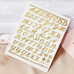 1Pc Laser Silver Gold Lines Stripe Nail Sticker Metal Strip Luxury Nails Slider Self Adhesive Slider Papers Transfer Stickers *& (Online Order Only)
