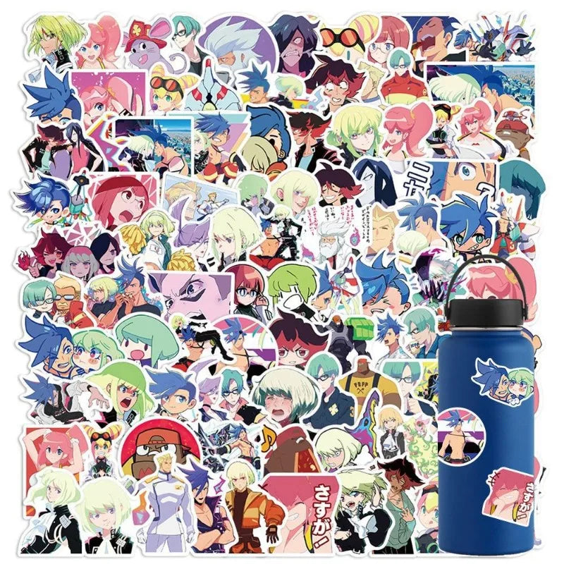 PROMARE Cartoon Stickers 100pcs for Laptop, Phone, Scooter, Water Bottle, Suitcase, Refrigerator (Online Order Only)