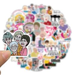 10/50PCS Fashion Stay Golden Girl Stickers Graffiti Waterproof DIY Snowboard Helmet Laptop Car Styling Vinyl Sticker Decal Gift (Online Order Only)