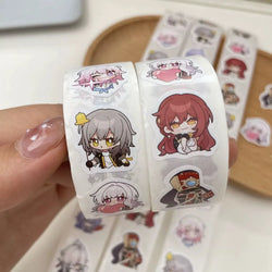 500pcs/Roll Honkai Impact 3 Game Cartoon Sealing Sticker DIY PVC Laptop Decals Decoration Stiker Reward Gift Toys (Online Order Only)