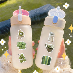 10/30/60PCS Aesthetic Green Stickers Cute Ins Style Simple Decals For Phone Scrapbook Suitcase Phone Laptop Fridge Cartoon Toys (ONLINE ORDER ONLY)