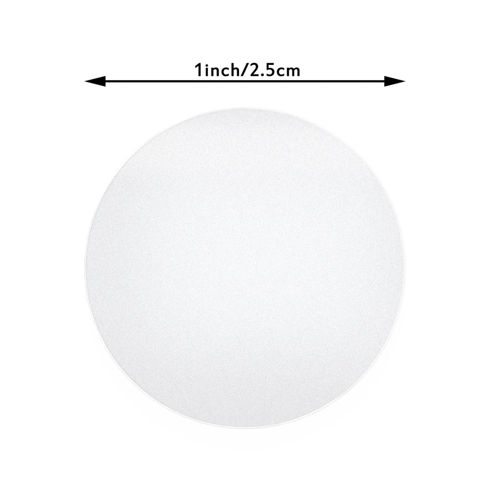 100-500pcs transparent labels 1 inch business package seal labels sticker PVC adhesive custom sticker stationery supply (ONLINE ORDER ONLY)