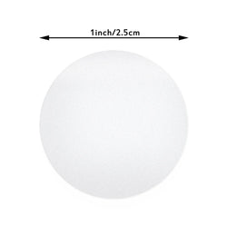 100-500pcs transparent labels 1 inch business package seal labels sticker PVC adhesive custom sticker stationery supply (ONLINE ORDER ONLY)