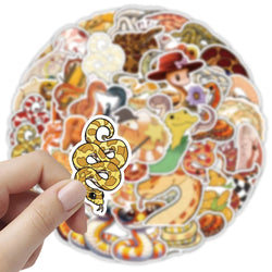 10/30/54PCS Snake Cartoon Stickers Funny Animal Graffiti DIY Toy Luggage Laptop Phone Guitar Bike Skateboard Decals Decoration (Online Order Only)