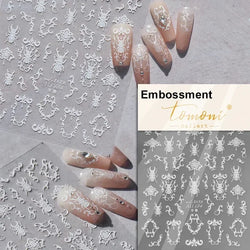 Charming Blue Sparrow Feather Rhinestone Wings Peacock Sparrow Dreamy Jelly Stars Self Adhesive Nail Art Stickers Manicure Decal (ONLINE ORDER ONLY)