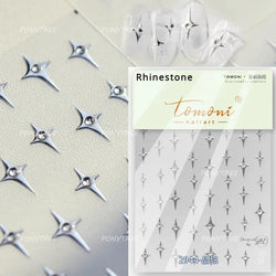 Hollow Out Black Gold Star Starburst Round Dot Night-time Tiny Spot Self Adhesive Nail Art Stickers Manicure Decals Wholesale (ONLINE ORDER ONLY)