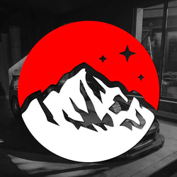 Snow Mountain Stickers,mountain&sky with stars,High quality for cars trucks motorcycles &laptops! (ONLINE ORDER ONLY)