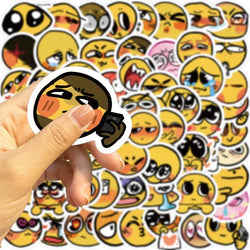 10/30/60PCS Cute Mood Yellow Sticker Aesthetic Korean Stationery Children's PVC Decoration Scrapbooking School Supplies for Kids (ONLINE ORDER ONLY)