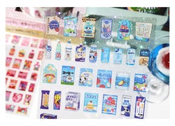 1 Sheets Snack House Series Sticker PET Star Flash Film Deco Scrapbook DIY Material Decoration Stationery Stickers (ONLINE ORDER ONLY)