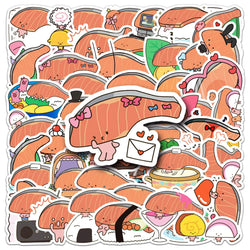 50Pcs Cute KIRIMI Waterproof Vinyl Stickers for Skateboard Snowboard (Online Order Only)