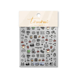Line Cat Dog Bear Rabbit Chicken Animals Apple Cherry Cake Bowknot Butterfly Balloon Rainbow Nail Art Stickers Manicure Decals (ONLINE ORDER ONLY)