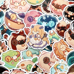 Kawaii Cartoon Sheep Stickers 10/50PCS for Luggage, Phone, Laptop, Kids Reward (Online Order Only)