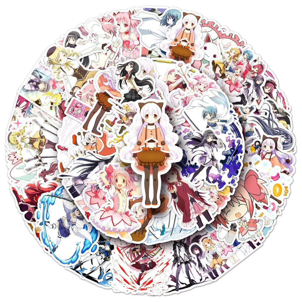 10/30/50PCS Puella Magi Madoka Magica Stickers Magic Girl Animation Decals Fridge Luggage Laptop Phone Guitar Sticker Kids Toys (ONLINE ORDER ONLY)