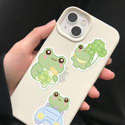 50Pcs Energetic Frog Stickers Waterproof Cute Animals Sticker Scrapbooking Skateboard Luggage Water Bottle Decals (ONLINE ORDER ONLY)