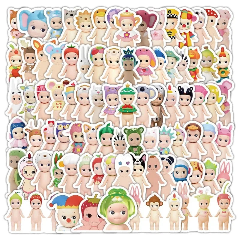 100pcs Sonny Angle Anime Stickers for Laptop, Phone, Car, Scooter, Water Bottle, Stationery (Online Order Only)