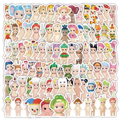 100pcs Sonny Angle Anime Stickers for Laptop, Phone, Car, Scooter, Water Bottle, Stationery (Online Order Only)