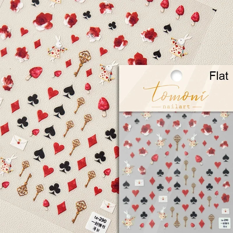 Colored Crystal Star Love Heart Shiny Silver Hollowed Smudging Rainbow Flower Jelly Embossed Nail Art Stickers Manicure Decals (ONLINE ORDER ONLY)