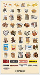 50pcs/lot Korean ins Scrapbook Stickers Life Projector Series Art Craft Sticker Decorative Diary Planner Cute Stationery Sticker (ONLINE ORDER ONLY)