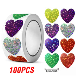 100-500pcs Glitter Star Stickers for Kids School Teacher Reward Sticker Party Decor Small Business Label Scrapbooking Stickers (Online Order Only)