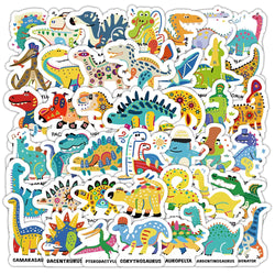 Cute Dinosaur Stickers for Phone, Laptop, Luggage, Skateboard - 63PCS (Online Order Only)