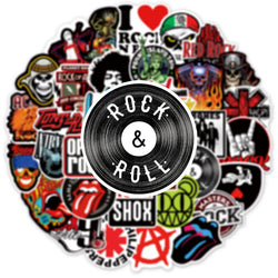 Full Color Rock And Roll Music Band Sticker Packs (ONLINE ORDER ONLY)