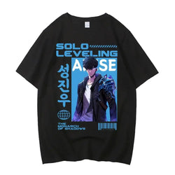 Solo Leveling T Shirt Sung Jinwoo Harajuku Graphic Tee (ONLINE ORDER ONLY)
