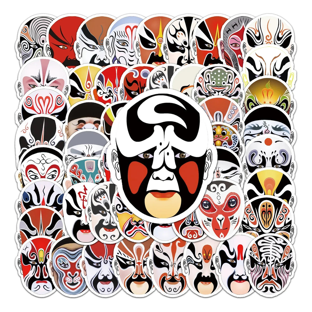 50Pcs Cartoon Waterproof Vinyl Stickers for Skateboard Snowboard (Online Order Only)