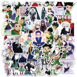 50pcs Hunter X Hunter Anime Stickers Pack Cartoon Character Decoration Laptop Skin Waterproof Phone Case Cute Stickers Kids Toys (ONLINE ORDER ONLY)