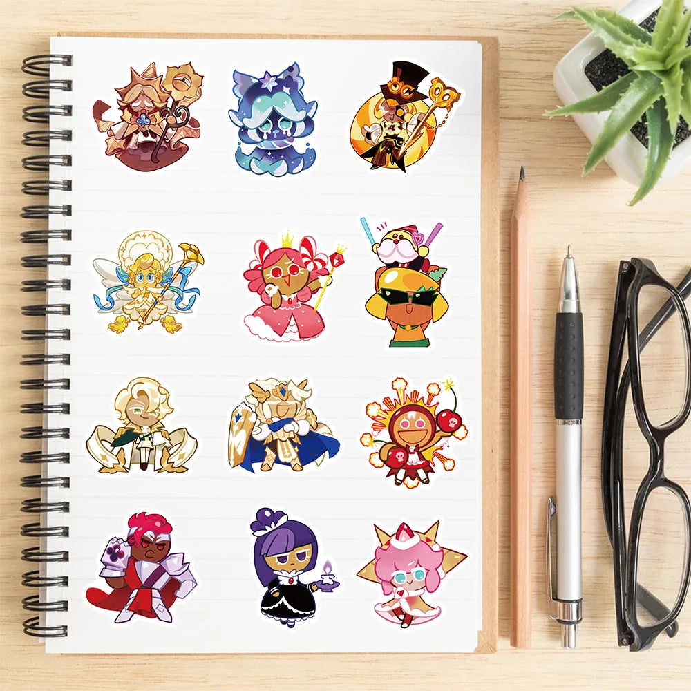 10/30/50PCS Cookie Run Kingdom Stickers Toys Skateboard Guitar Computer Skateboard Cup Desk Cartoon Cute Creative Graffiti Toy (ONLINE ORDER ONLY)