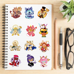 10/30/50PCS Cookie Run Kingdom Stickers Toys Skateboard Guitar Computer Skateboard Cup Desk Cartoon Cute Creative Graffiti Toy (ONLINE ORDER ONLY)