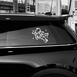 THE  falling Cute little spaceman stickers .Add a Touch of Space Magic to Your Car with Stylish Car Accessories. (ONLINE ORDER ONLY)