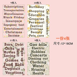 Loose-Leaf Notebook Handwritten Labels Indicate White And Blue Color Stickers Letter Stickers Sticky Notes Index Stickers (Online Order Only)