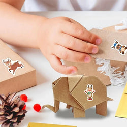 500pcs/Roll Christmas Reindeer Festival Cartoon Sealing Sticker DIY PVC Laptop Decals Decoration Stiker Reward Gift Toys (Online Order Only)