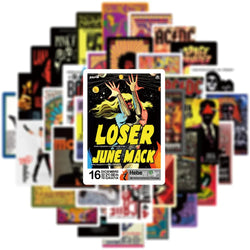 Rock Music Concert and Touring Band Poster Sticker Pack (ONLINE ORDER ONLY)
