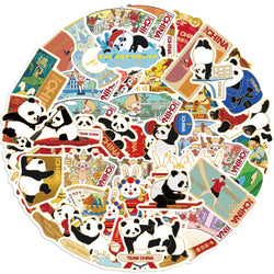 Panda Sports Badge Stickers for Suitcase, Skateboard, Laptop, Luggage, Phone (Online Order Only)