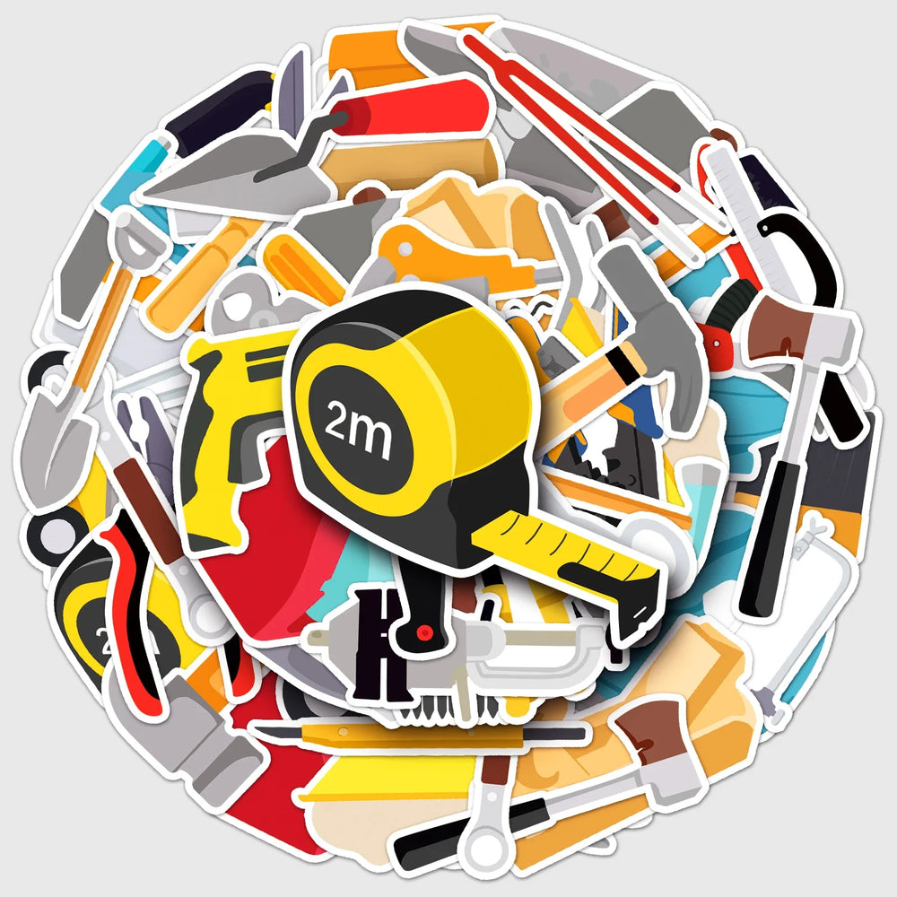 50Pcs Cartoon Waterproof Vinyl Stickers for Skateboard Snowboard (ONLINE ORDER ONLY)
