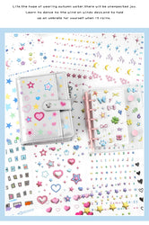 20Pages/piece Korean Ins Starlight Dot Series Decorative Stickers Phone Case Laptop DIY Idol Photocard Kawaii Journal Sticker (Online Order Only)